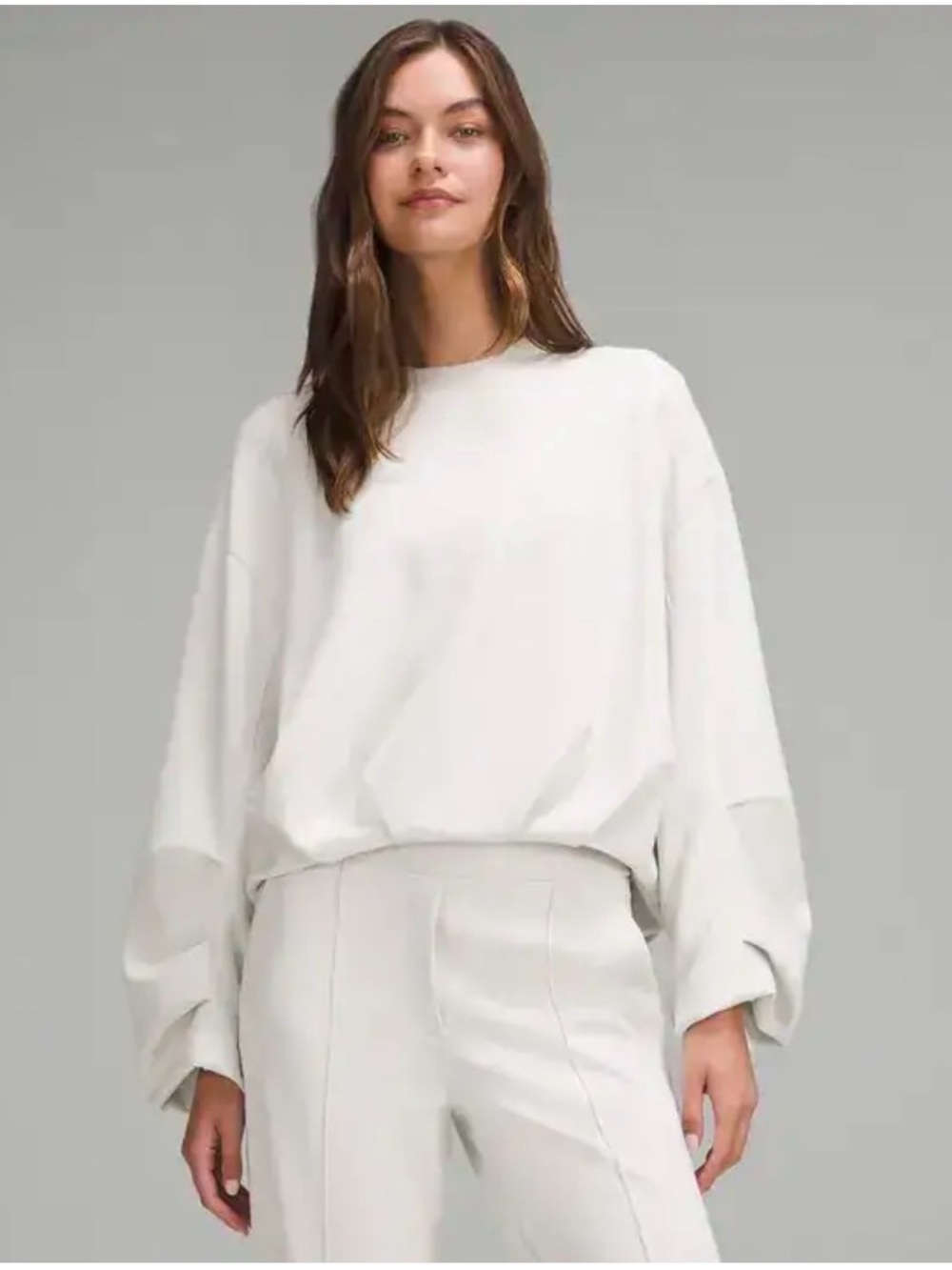 Lululemon Softstreme Voluminous-Sleeve Pullover Light Ivory Medium